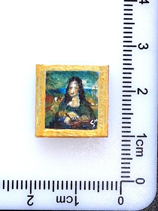 Pitture Leonardo da Vinci dipinte a mano su tile Lego