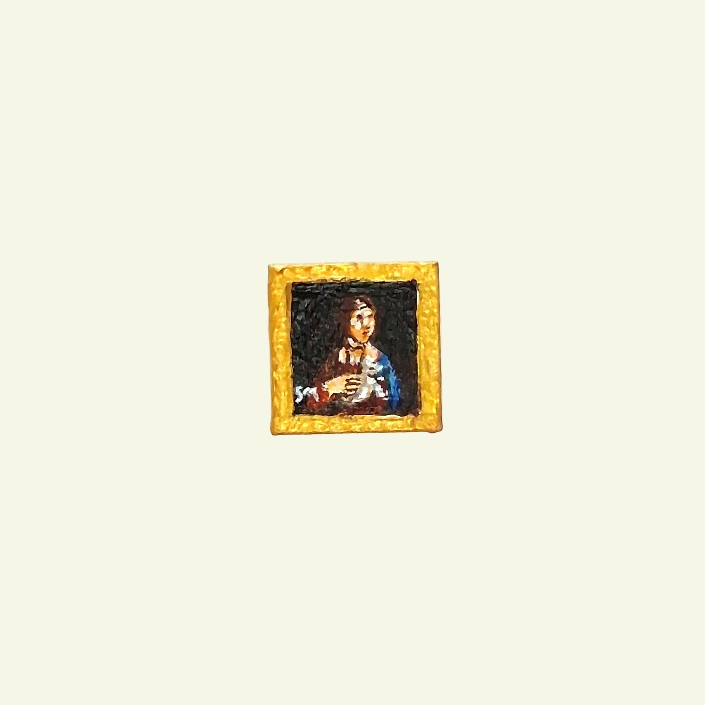 Pitture Leonardo da Vinci dipinte a mano su tile Lego