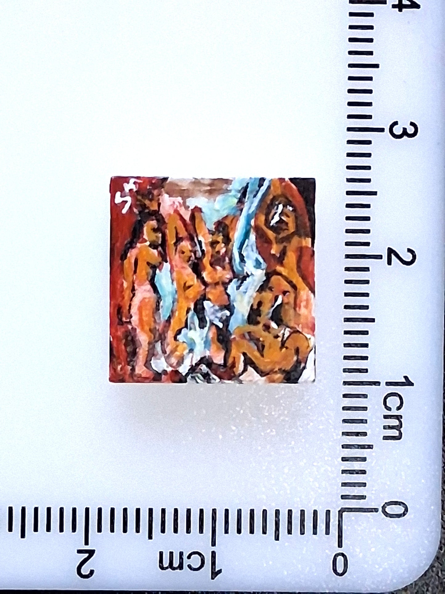 Pitture Picasso dipinte a mano su tile Lego