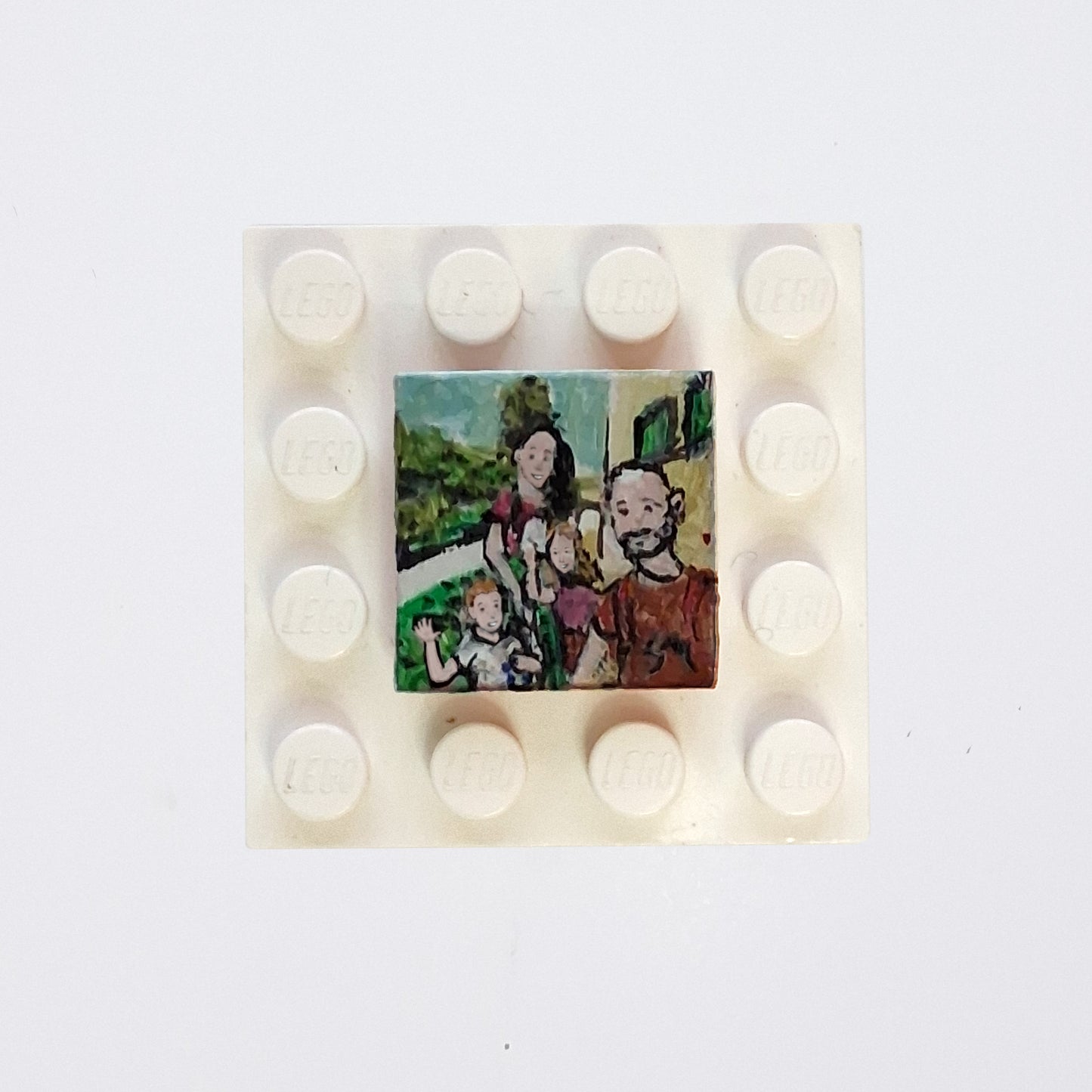 Ritratto di Famiglia Personalizzato su Tile Lego