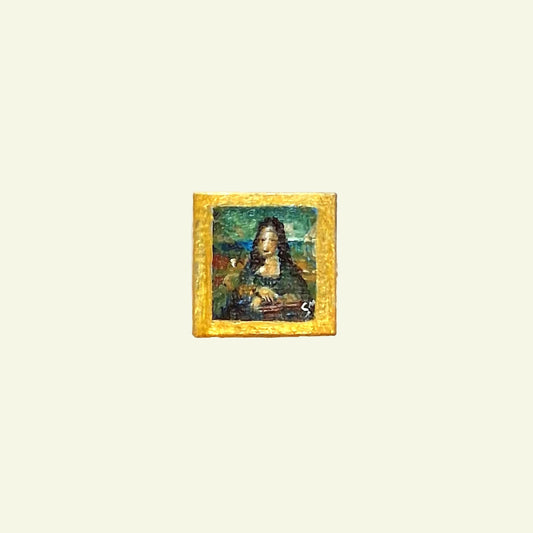 Pitture Leonardo da Vinci dipinte a mano su tile Lego