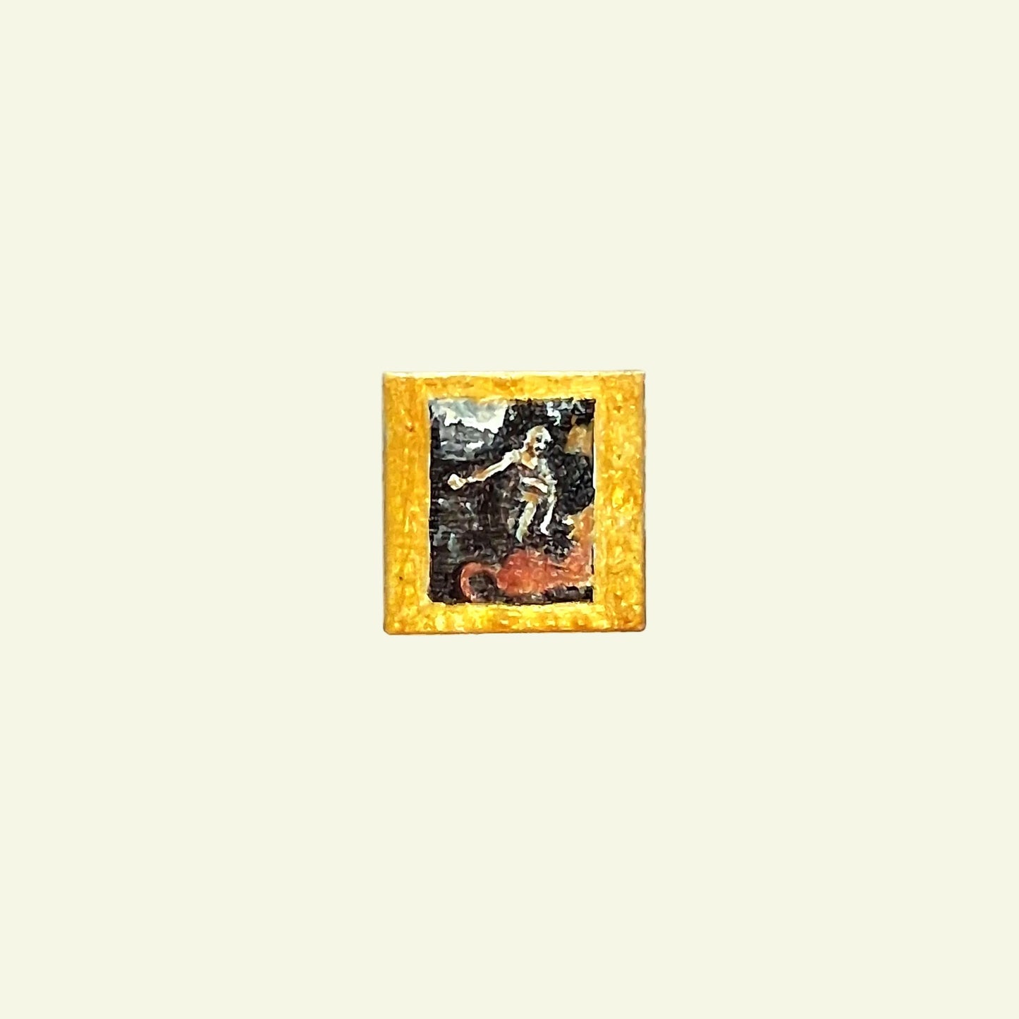 Pitture Leonardo da Vinci dipinte a mano su tile Lego