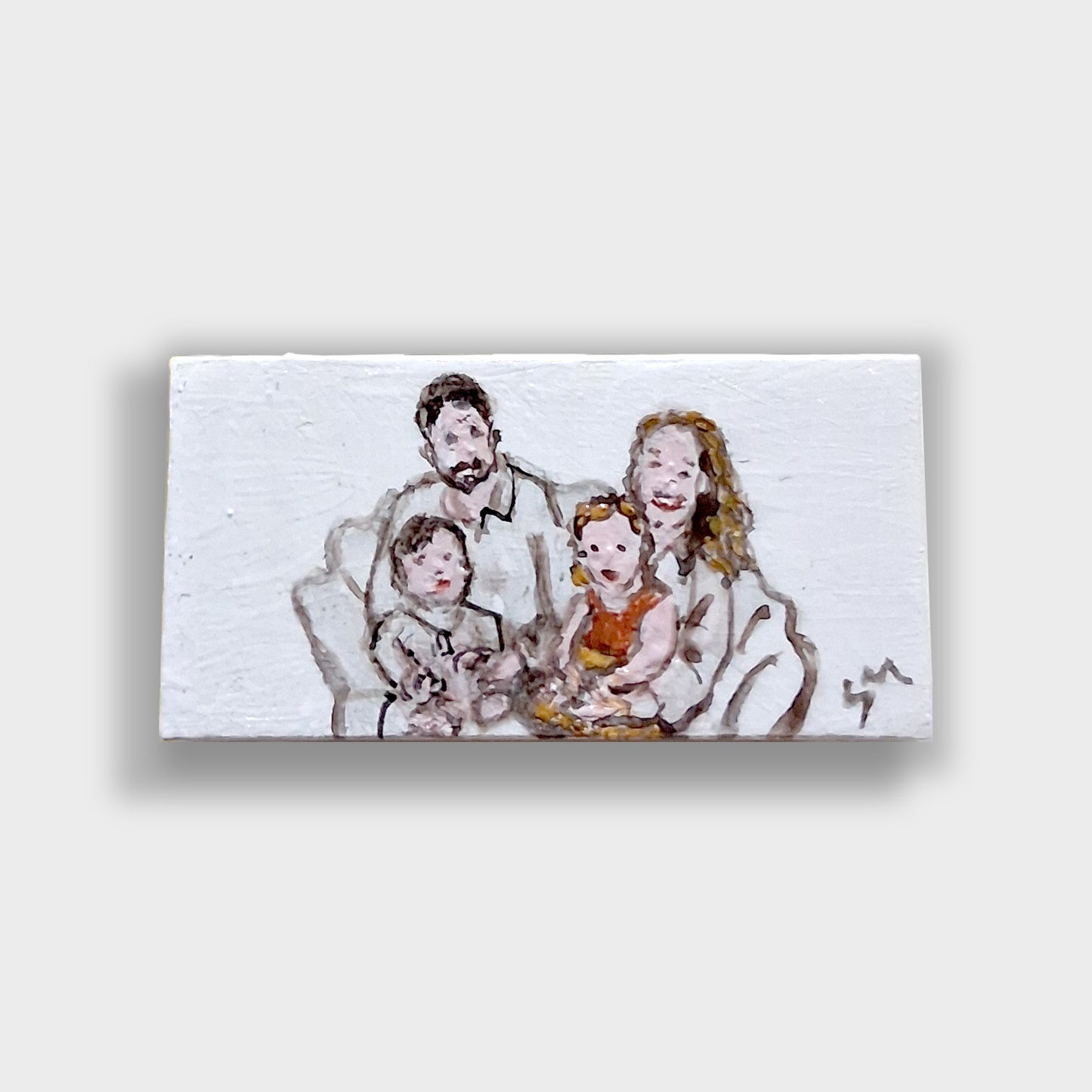 Ritratto di Famiglia Personalizzato su Tile Lego