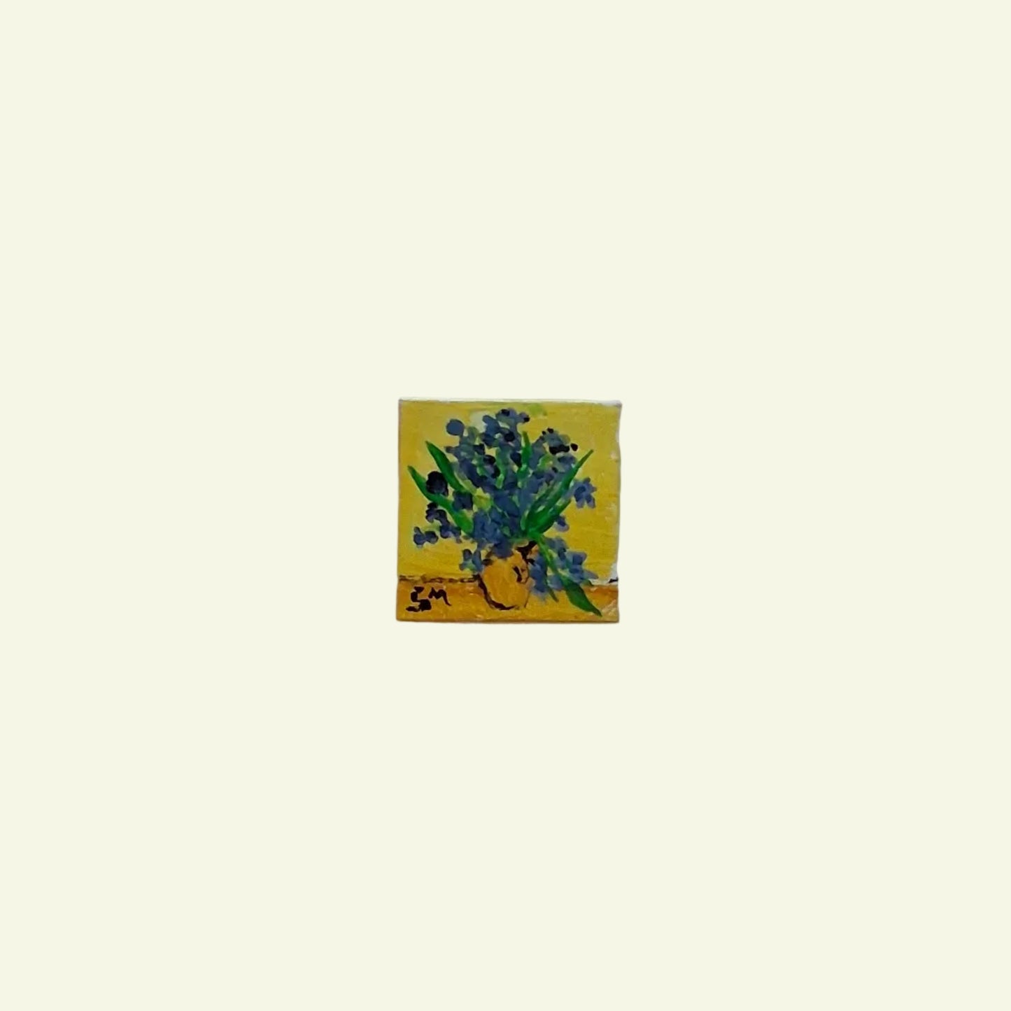 Pitture Van Gogh dipinte a mano su tile Lego 2x2