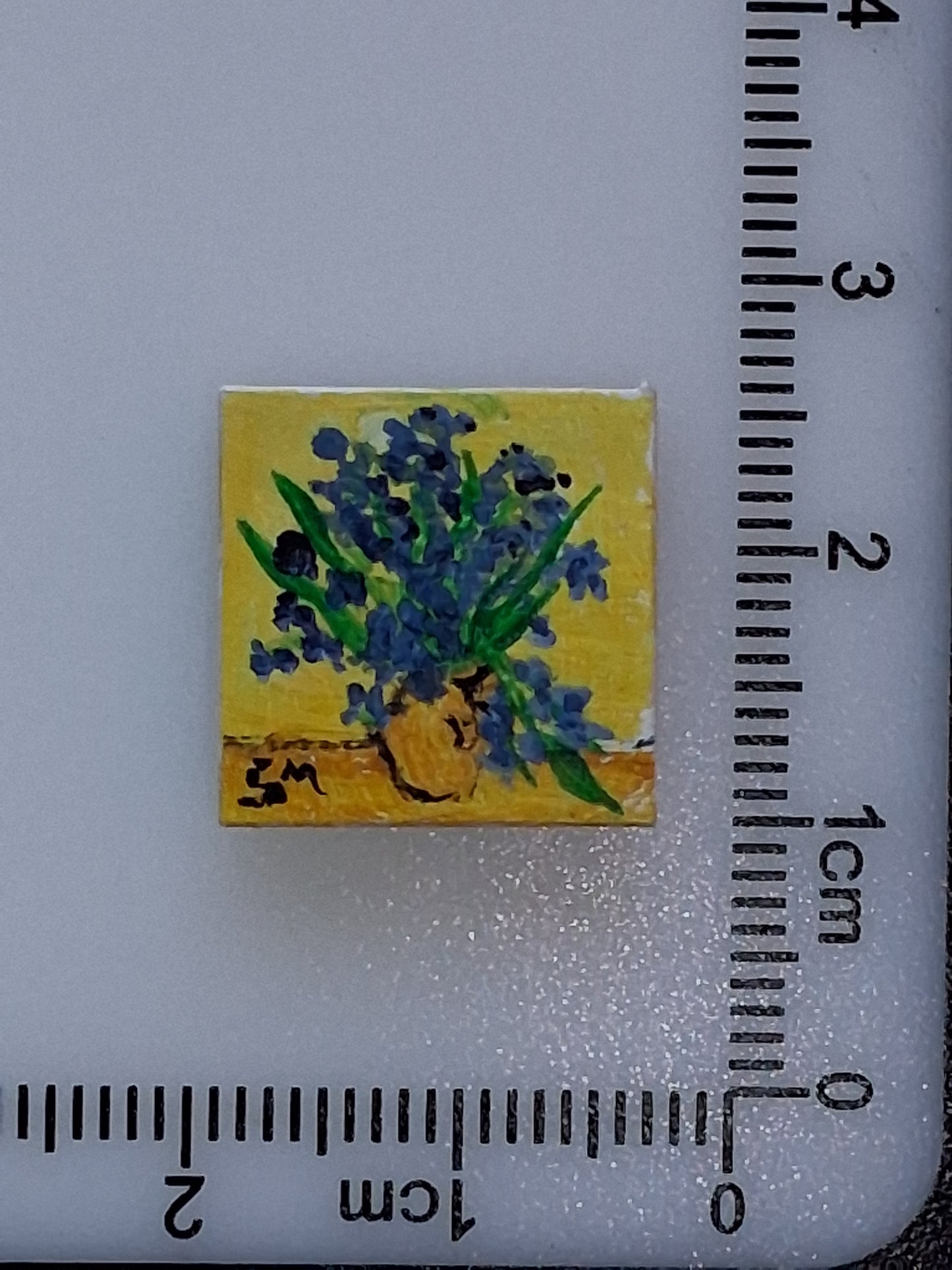 Pitture Van Gogh dipinte a mano su tile Lego 2x2